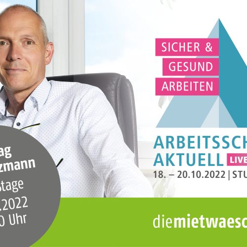 Vortrag Sven Heizmann Arbeitsschutz Aktuell 2022 am 18.-20.10.2022 in Stuttgart auf der Expo Stage um 11:40 Uhr